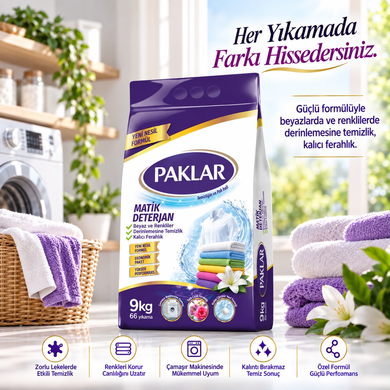 Paklar Matik Deterjan 9kg